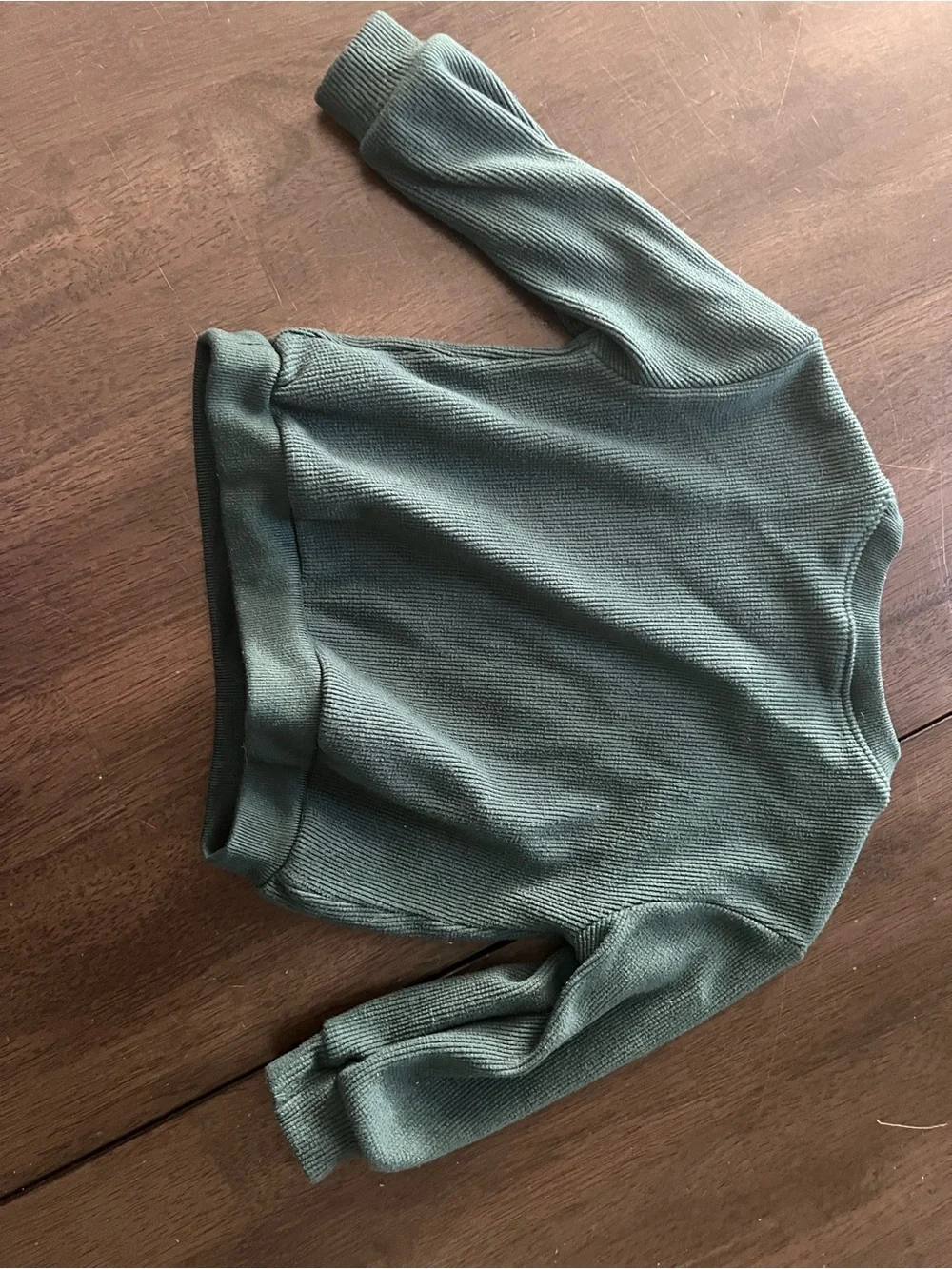 Old Navy Kids Ribbed Mock Neck Sweater and pants in Deep Green